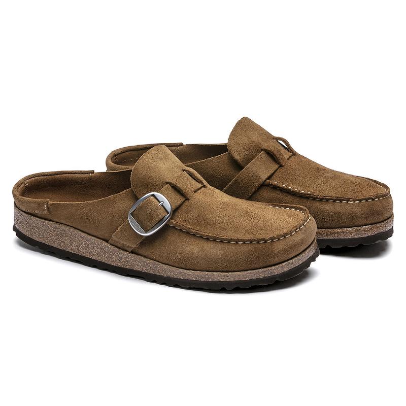 Birkenstock Buckley Ruskind Læder Træsko Dame Brune | DK 291ILH